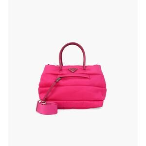 PRADA Pink Nylon Padded Tote Bag A-A29971